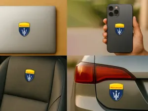 Maserati Adesivi Vinile Auto su Misura Edizione Limitata Moderna